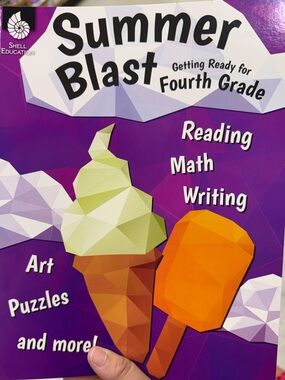 Summer Blast Getting Ready for Fourth Grade Workbook - Purple